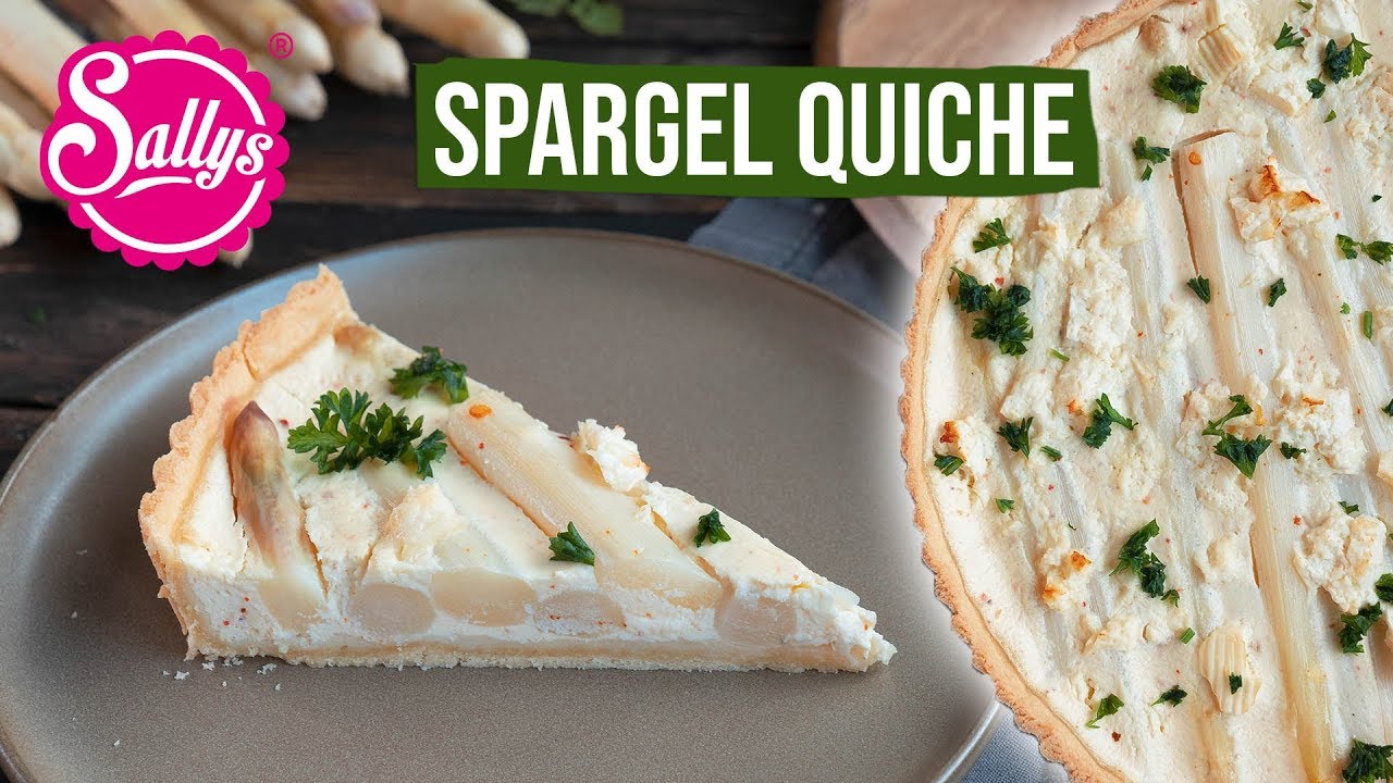 Spargel Quiche / herzhafte Tarte mit Hirtenkäse / Sallys Welt