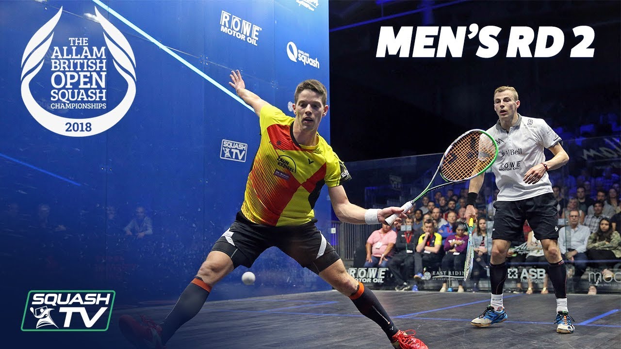 Squash: Allam British Open 2018 - Men's Rd 2 Roundup [Part 2]
