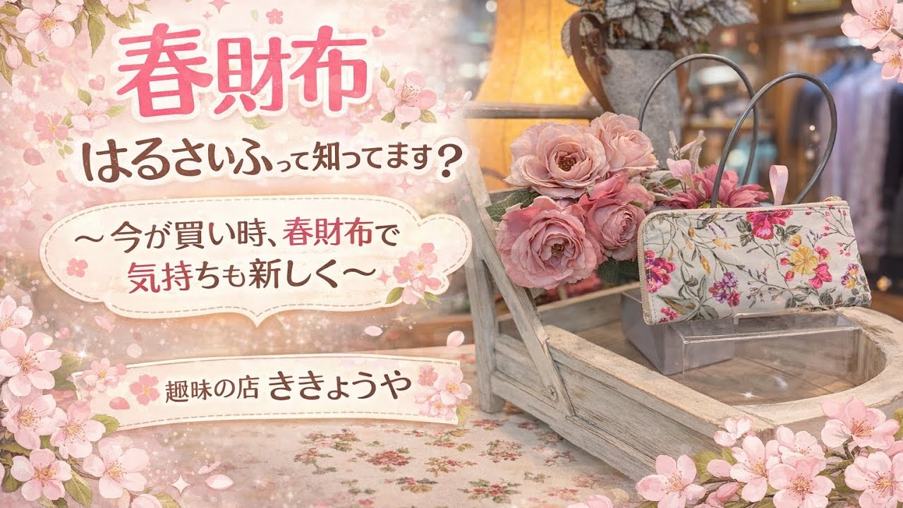 春財布(はるさいふ)🌸と近くの素敵なお店をご紹介します🩷