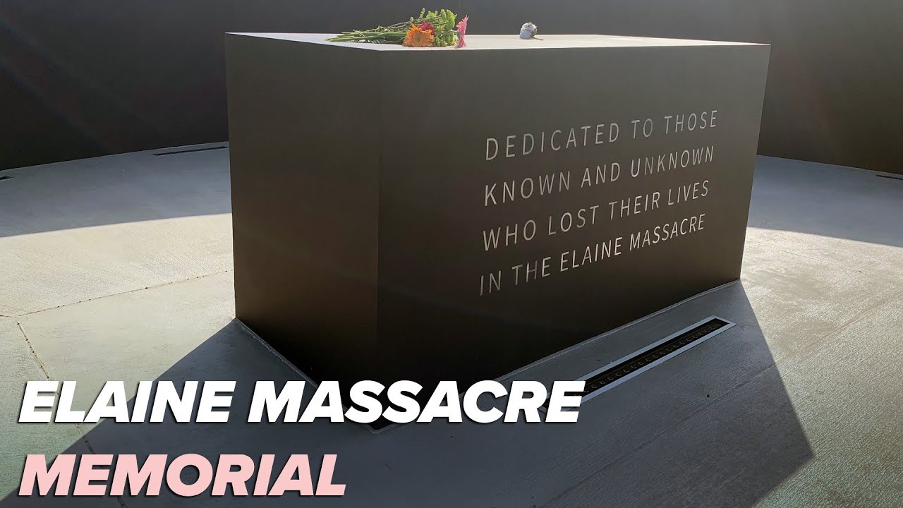 Memorial dedicated to hundreds of black Arkansan lives lost during Elaine Massacre