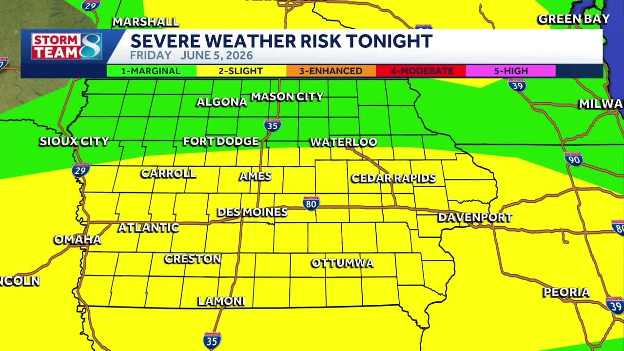 Iowa weather: Another round of strong storms and heavy rain Friday night