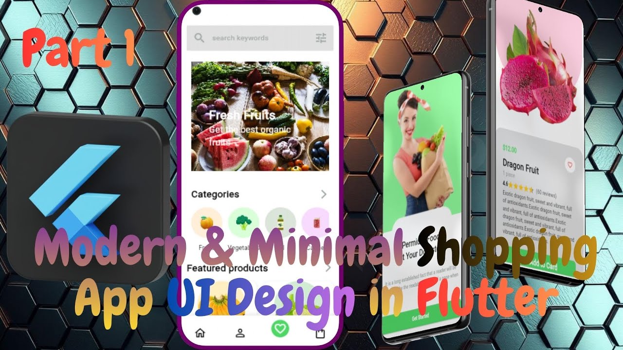 I Designed a Modern & Minimal Shopping App UI in Flutter    part-1