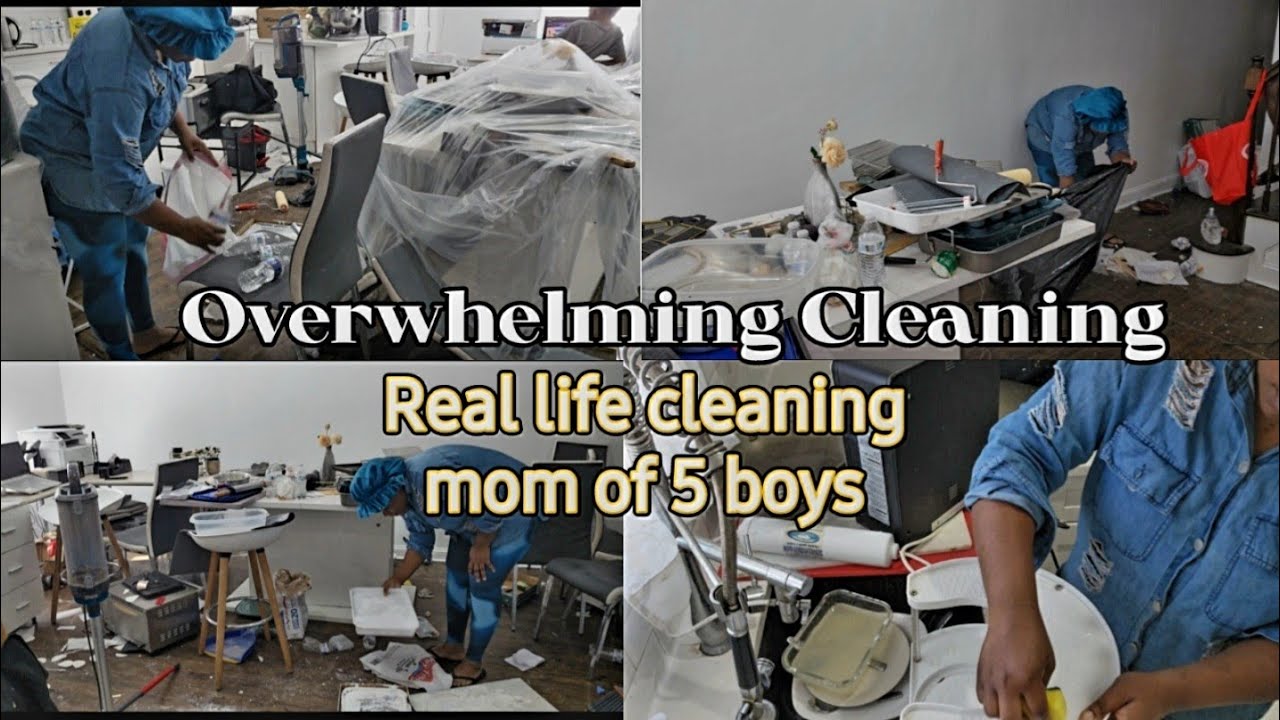 Total disaster clean with me/Clean my super messy home with me/ cleaning when you're overwhelmed
