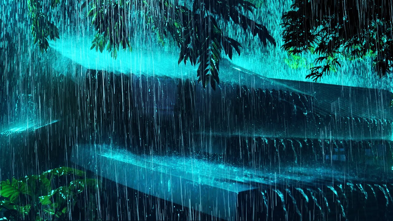 Sleep Like a Baby in 3 Minutes with HEAVY Rain & Thunderstorm Sound #1