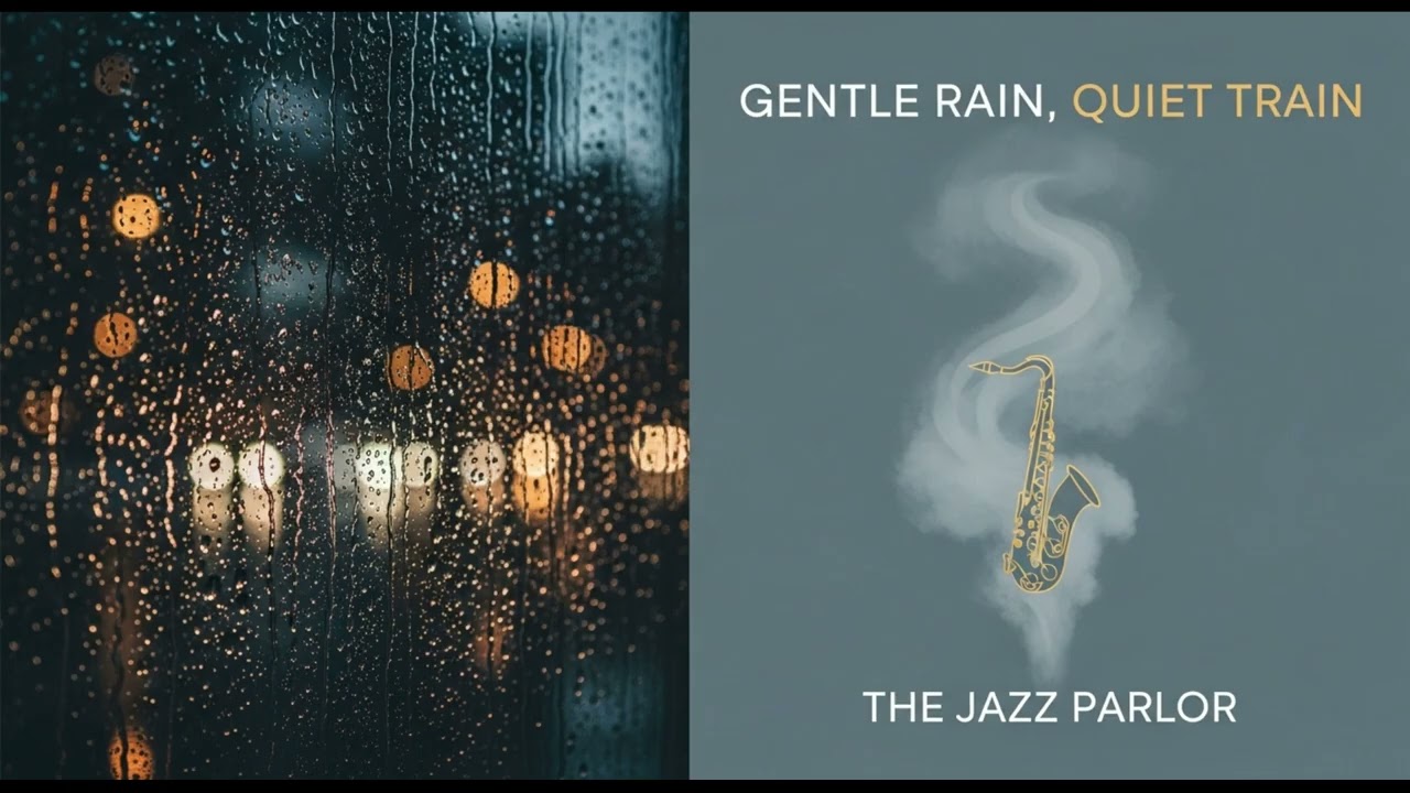Gentle Rain, Quiet Train  | Cool Jazz Original (Rainy Night)