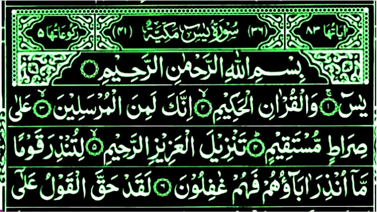 Surah Yaseen Full / Episode 24 |  Arabic Tilawat Beautiful Voice ♥️(सूरह यासीन)