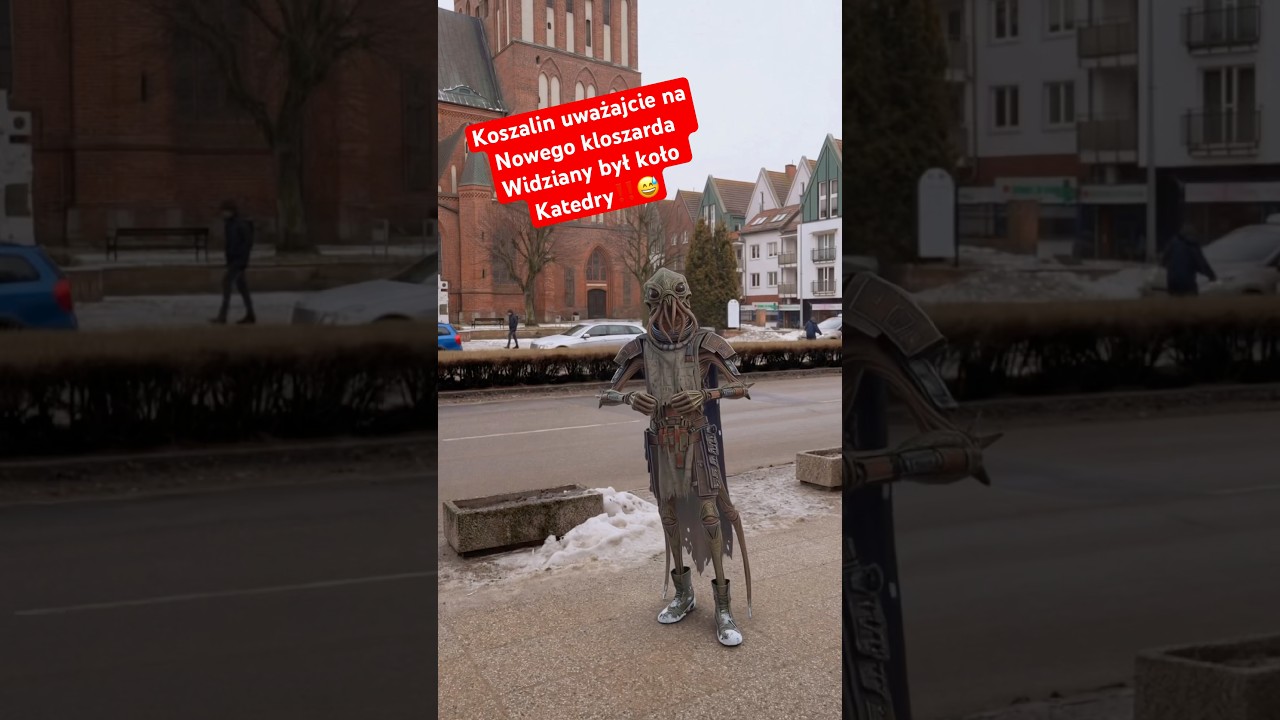 Koszalin uważajcie naNowego kloszarda Widziany był koło Katedry‼️😅.  #koszalin #humor
