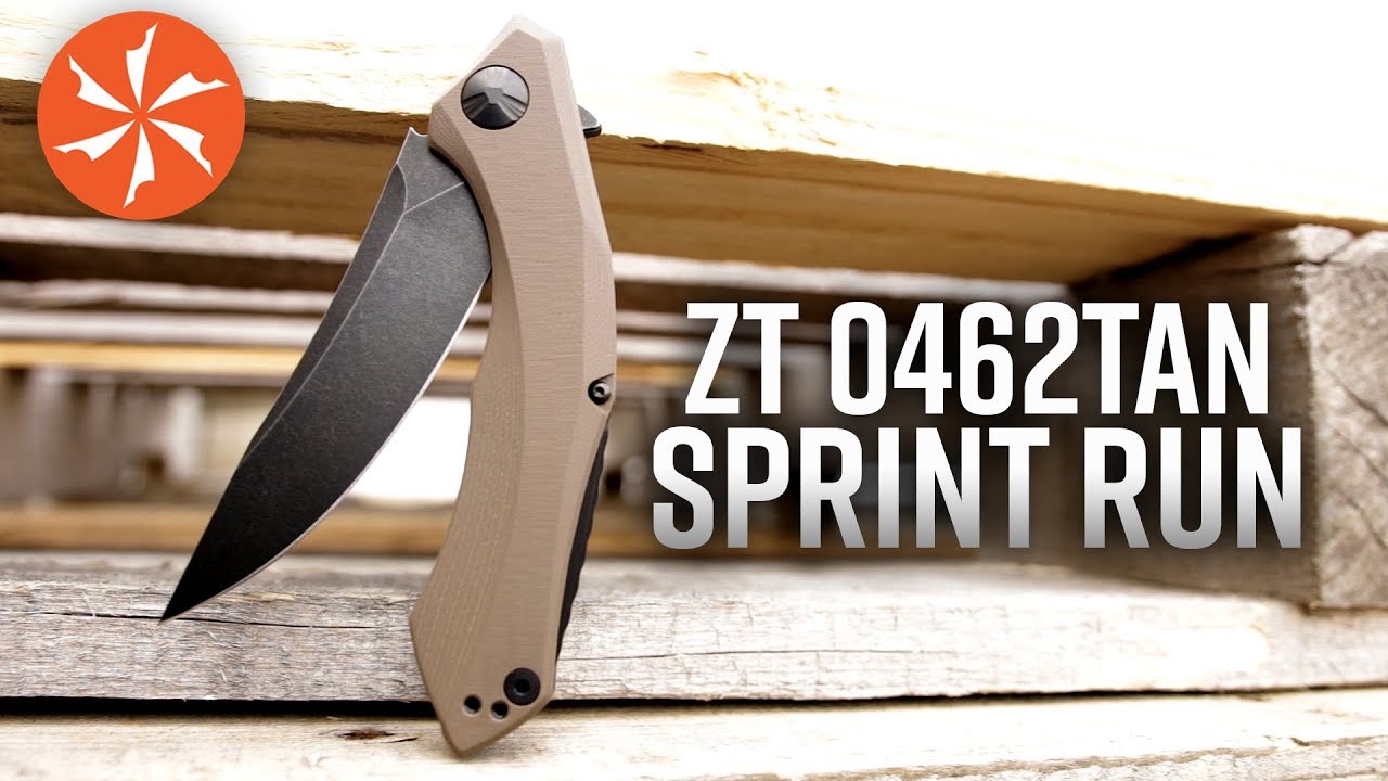 New Zero Tolerance 0462TAN Sprint Run Folding Knife Available at KnifeCenter.com (ZT 0462TAN)