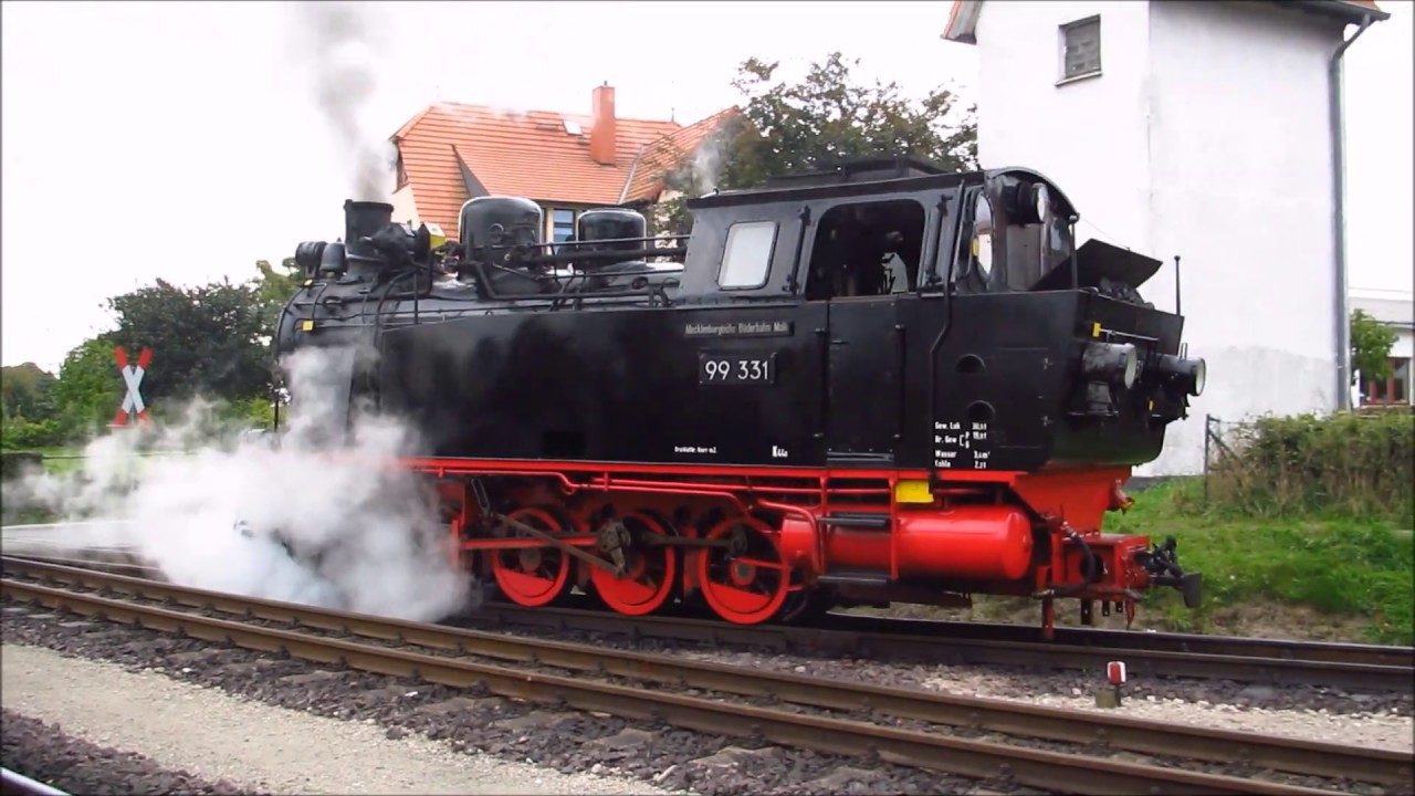 Kühlungsborn West:  Dampflok 99 331  Ersatzlok für den Molli.