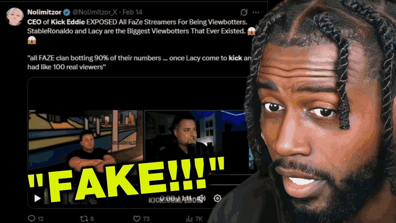 Stable Ronaldo Accused of ViewBotting by KICK CEO