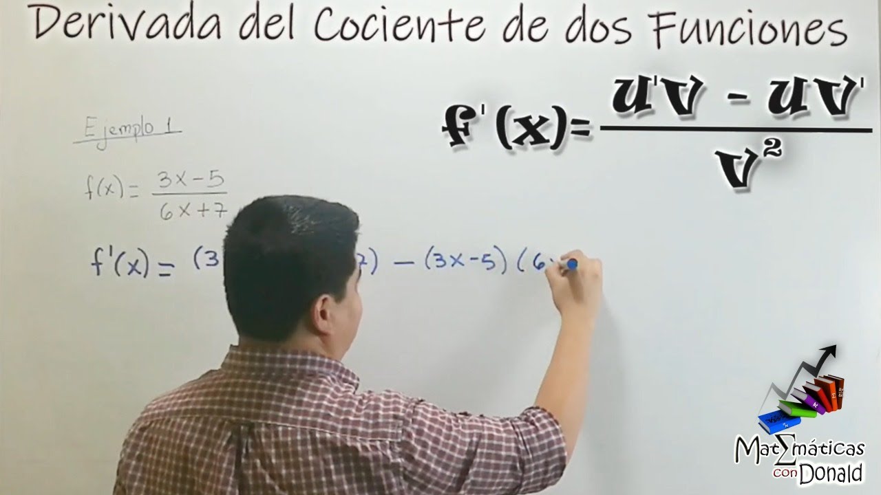 Derivada del cociente de dos funciones