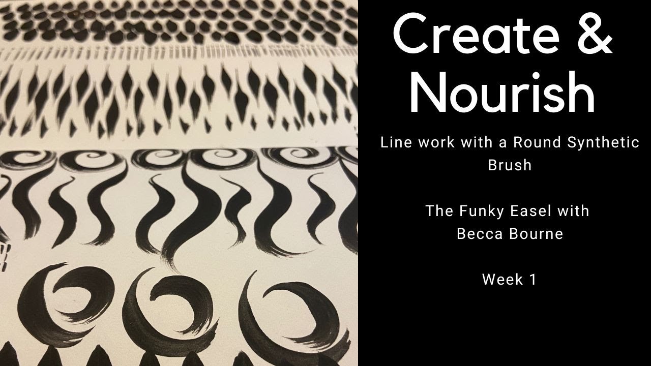 Round Brush Line Work