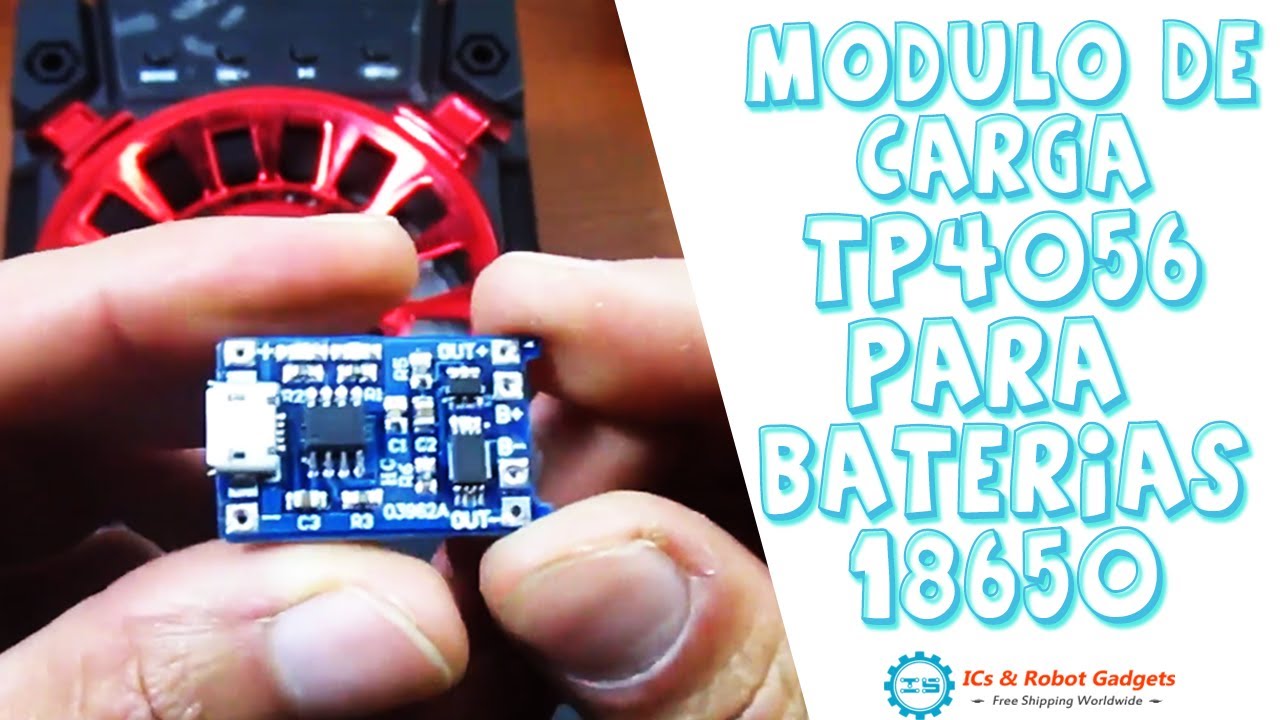 Modulo TP4056 | Parlante bluetooth | Baterías Li-ion | ICstation