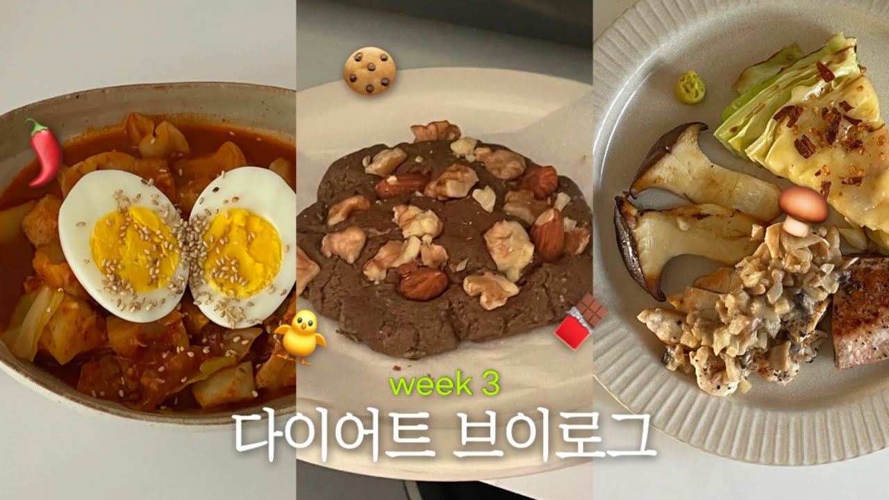 vlog 🍪 다이어트 2,3주차 • 직장인 브이로그 • 망원동  소품샵 추천 • 다이어트식단