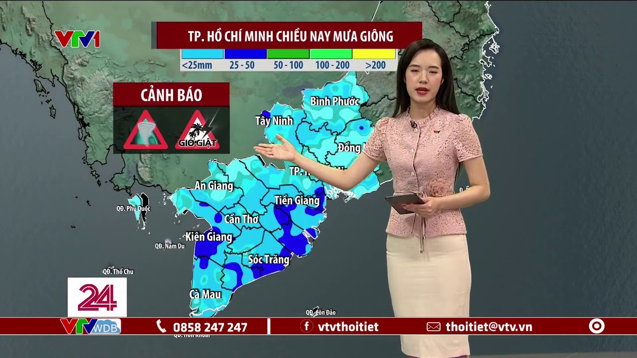 Dự báo thời tiết 11h30 - 19/05/2023 | TP. Hồ Chí Minh chiều nay mưa giông | VTVWDB