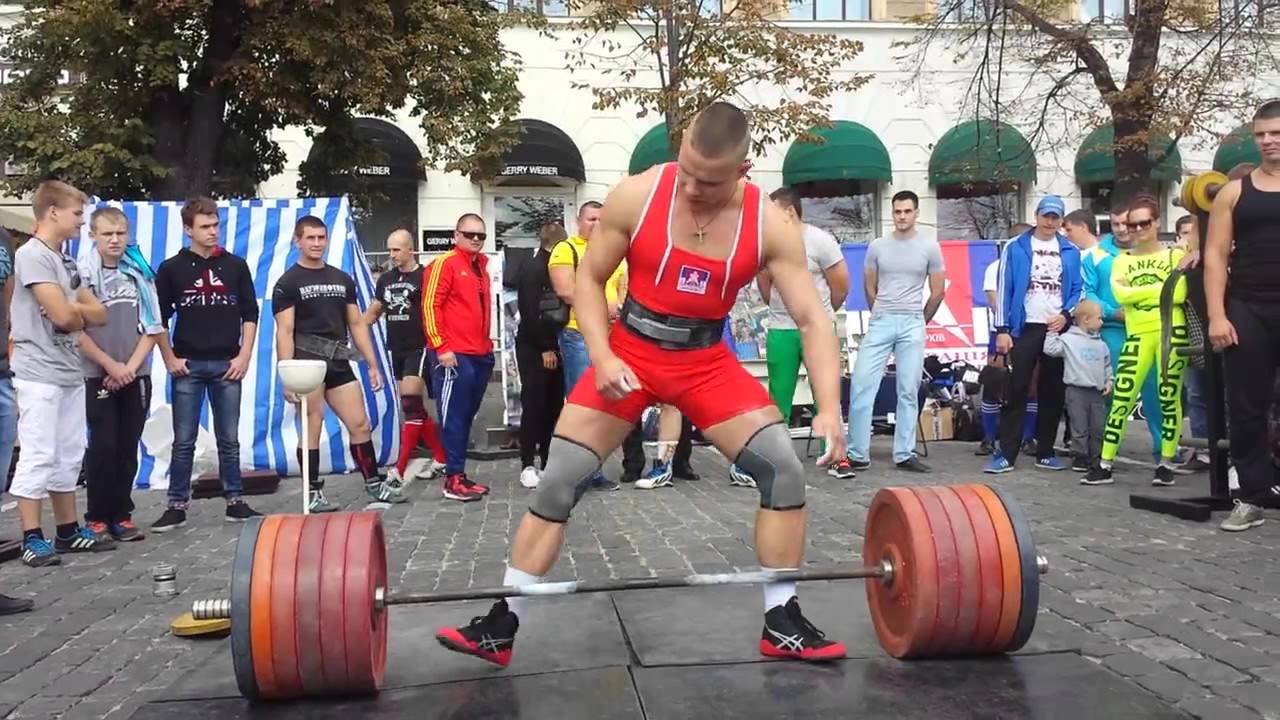 Тяга 300 кг при с.в. 78 кг на главной площади Европы