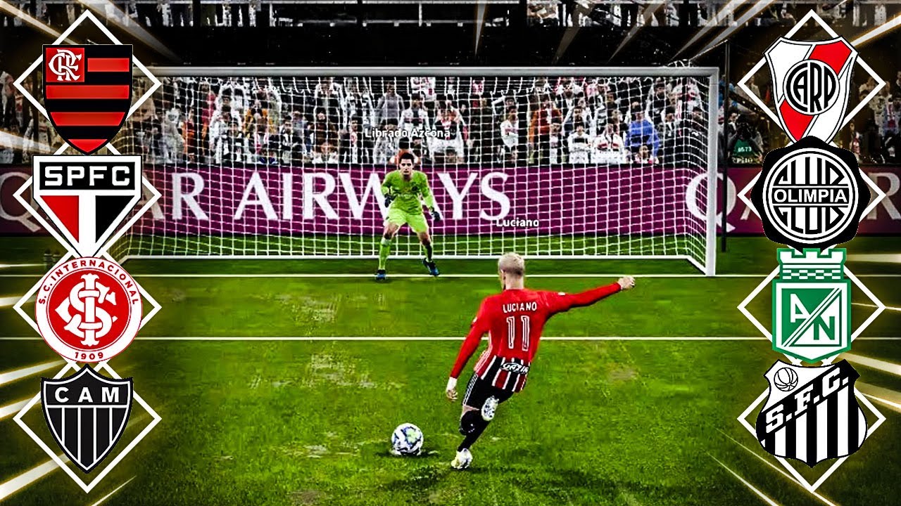 LIBERTADORES 2021 de PÊNALTIS fica TENSA com FLAMENGO e SÃO PAULO! PES 2021 #02