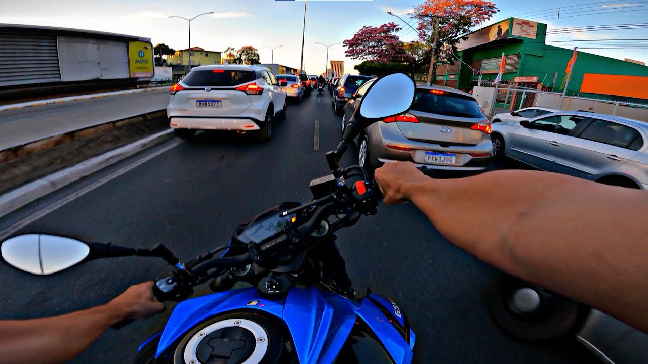 QUASE DEU RUIM !!😱QUE SUSTO | GSX-S 750 | Pure Sound | ‹ BielJC ›