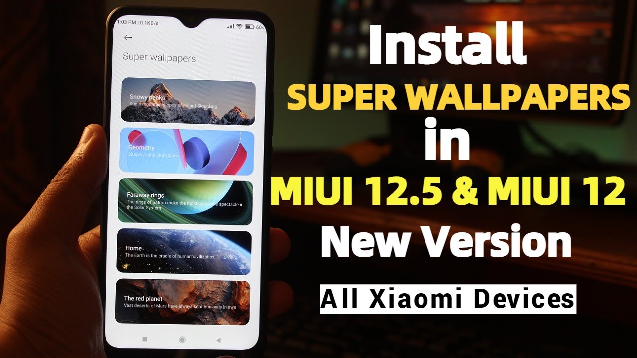 How to Install SUPER WALLPAPERS in MIUI 12.5 & MIUI 12  On Any Xiaomi Device | No Root | New Version
