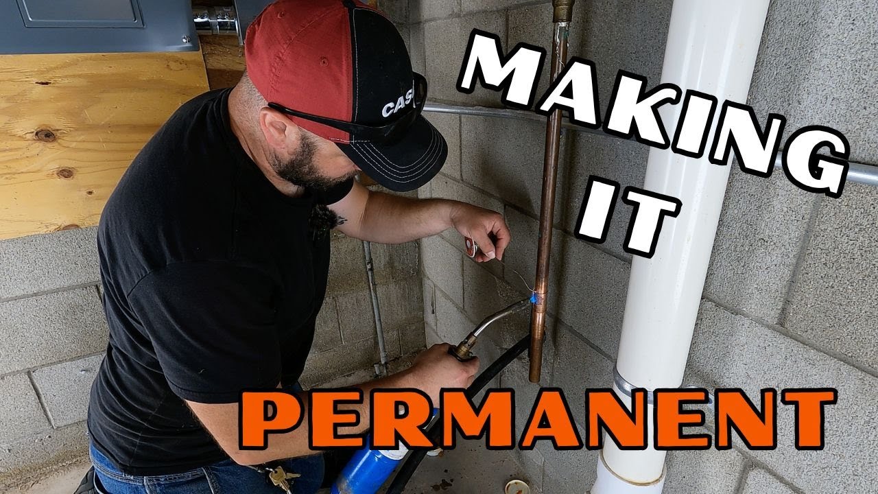 THE WATER LINE IS COMPLETE!