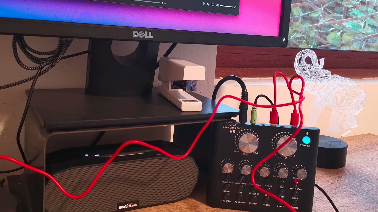 Kit Mixer V8 con micrófono de condensador. Prueba real, para Instagram Facebook Youtube Live