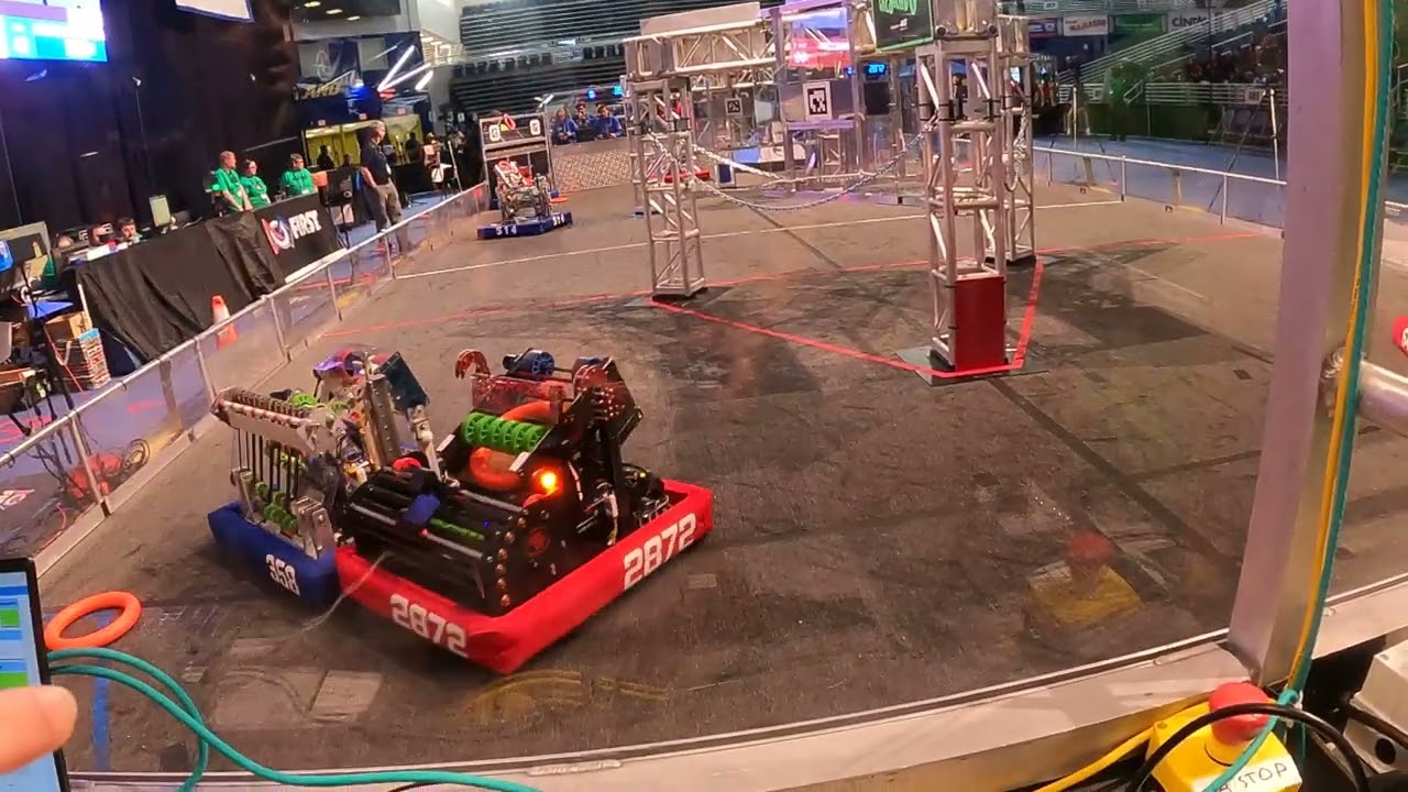 17 notes scored solo with a fixed shooter- FRC 6423 Behind the glass