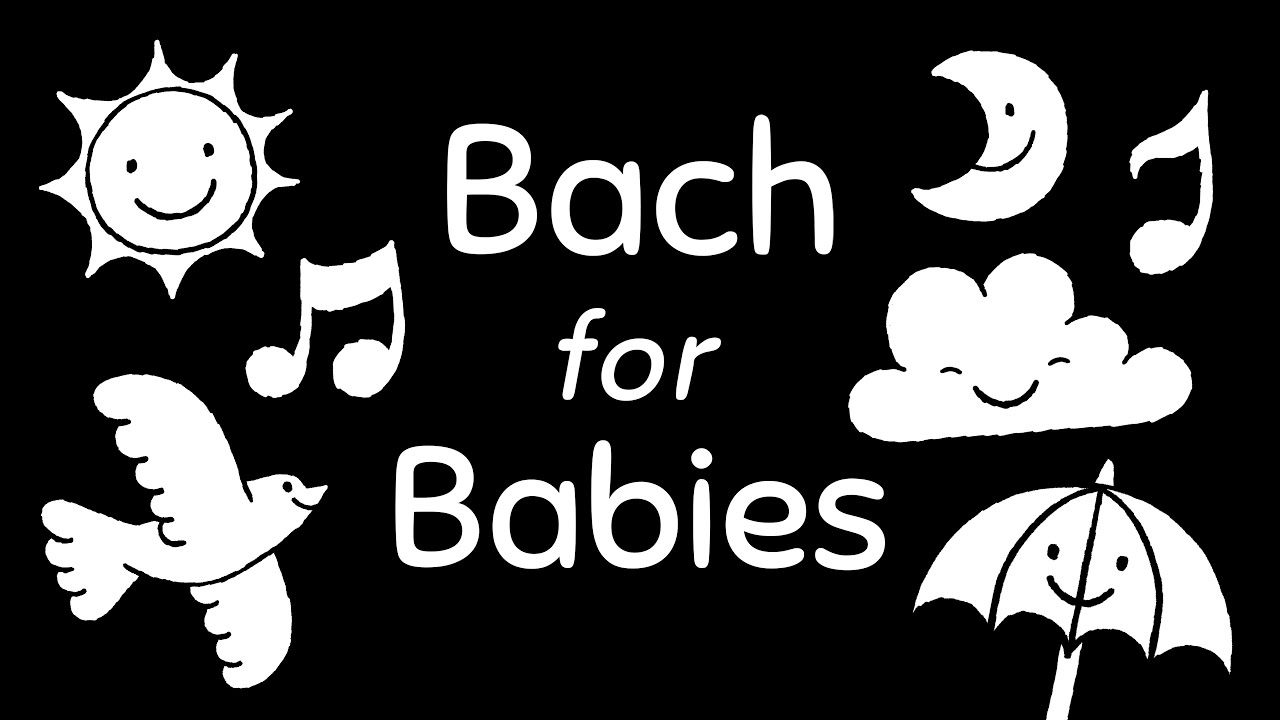 Baby Bear Hug Sensory | Bach for Babies | Black and White Sensory Video and Visual Tracking