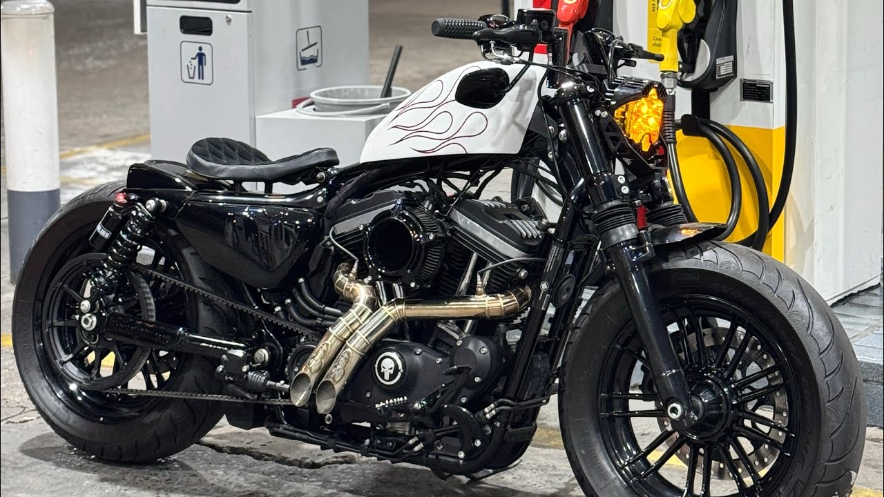 Sportster 48 BoBbER   Wide Tire 17-200 #esus4custom  #harleydavidson #sportster48 #hd48