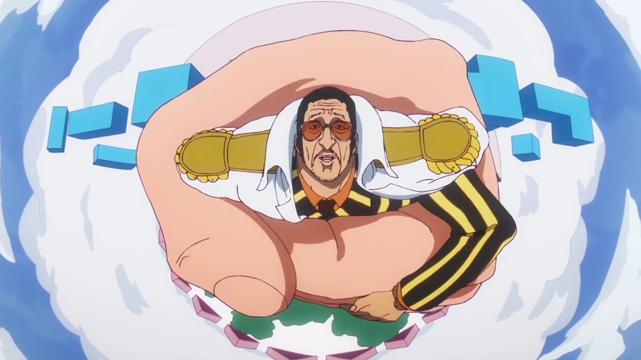 Giant Luffy Threw Kizaru Out Of Egghead