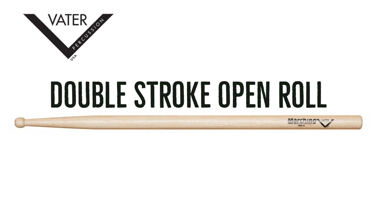Rudiment Lesson Series - Double Stroke Open Roll - Vater Drumsticks