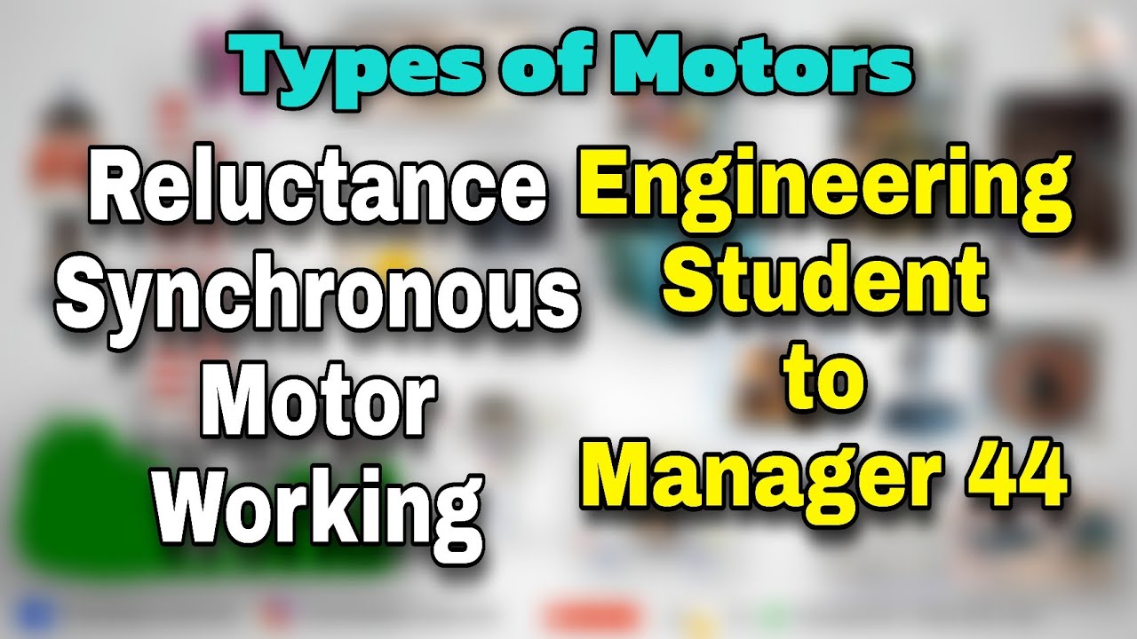 Reluctance Synchronous motor and Switch reluctance motor working #synchronousmotor