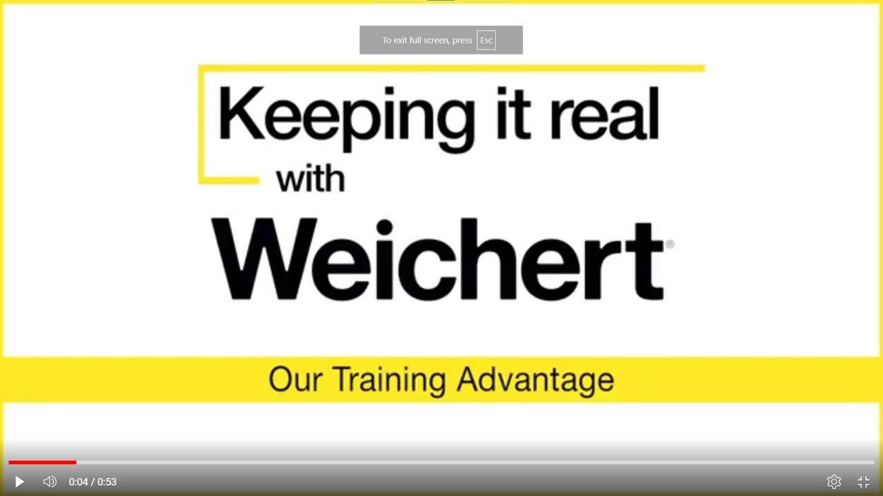 Keeping It Real With Weichert: Our Training Advantage