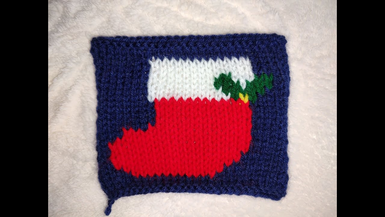 Knitting A Christmas Stocking