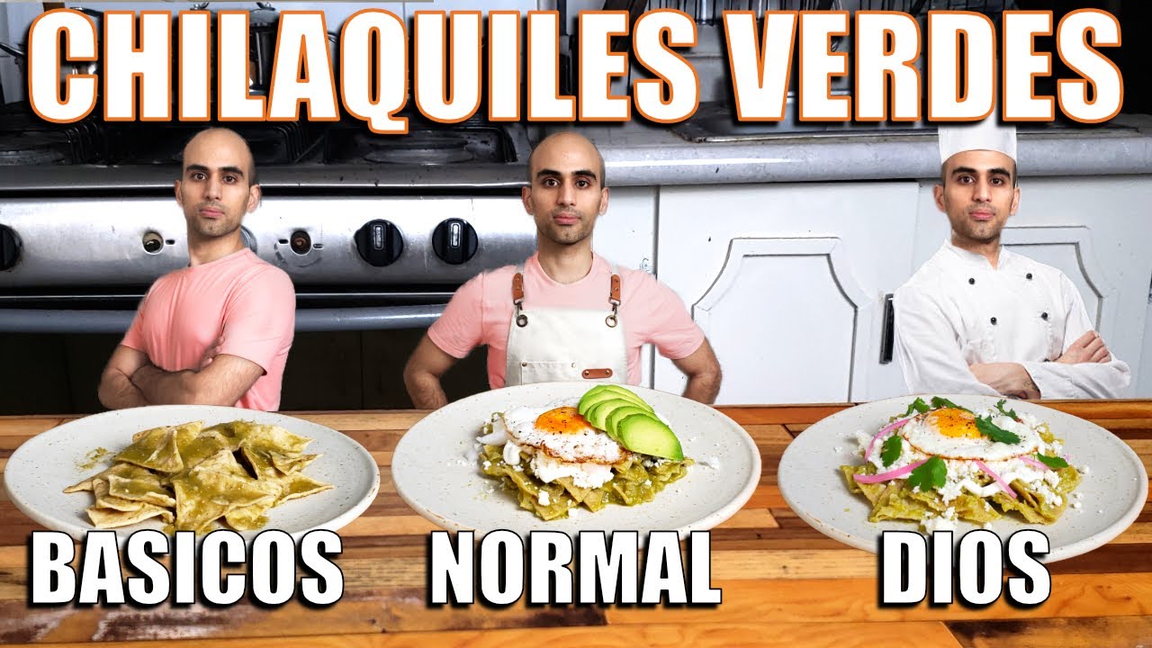 3 Niveles de chilaquiles verdes