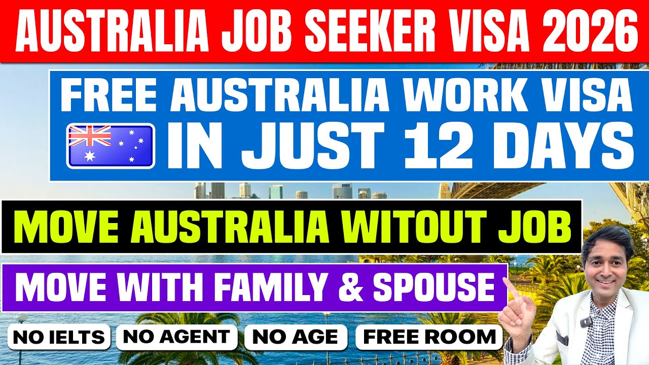Australia Job Seeker Work Visa Process 2026 | Move Australia without Job in 12 Day| Free Work Permit