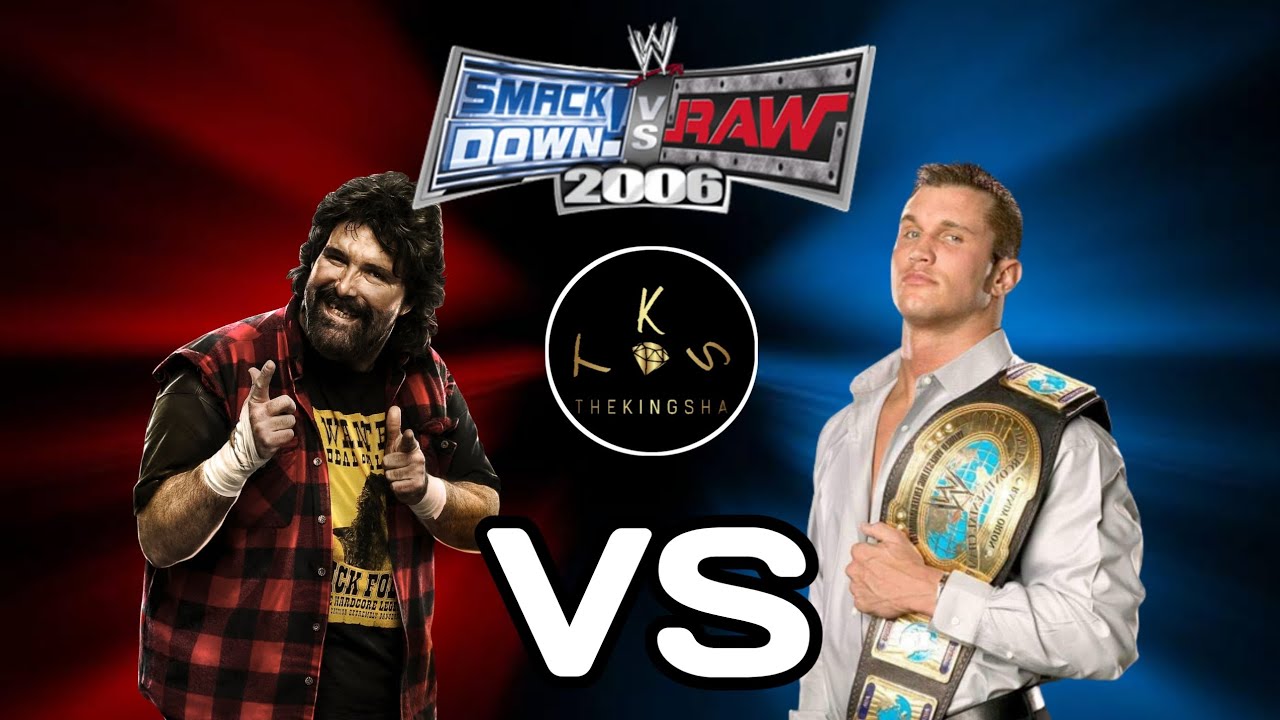 TheKingSha & Wwe Smackdown Vs Raw 2006 PSP MOD Mick foley Vs Randy Orton Backlash 2004