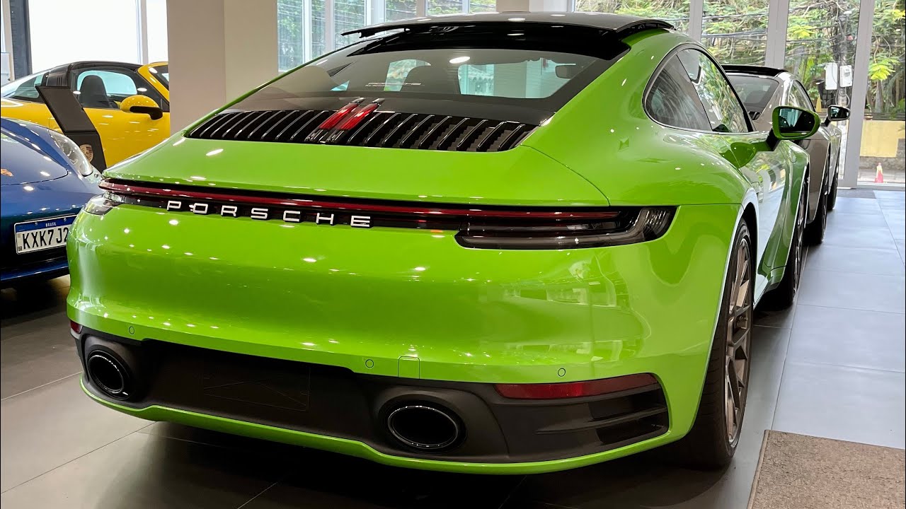 🚀💚PORSCHE 911 CARRERA S 992 VERDE LIZARD MOTOR 3.0 BITURBO DE 450🐎 FAROIS FULL LED, VEJA TUDO! 👀