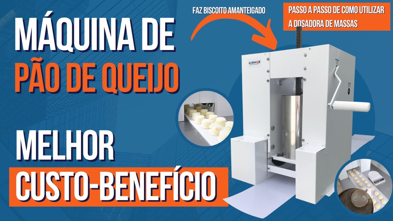 Máquina de Pão de Queijo I Passo a Passo de como utilizar a Dosadora de Massas I Custo-Benefício