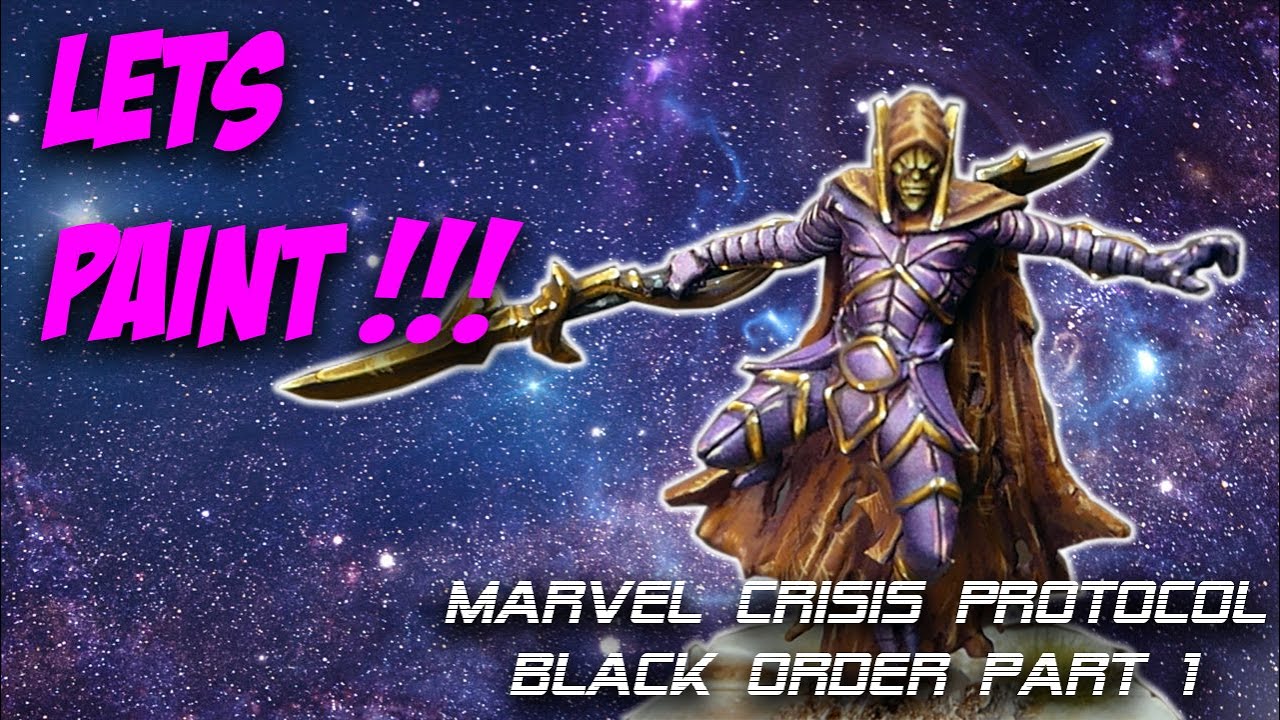 Lets Paint!!! - VAPORWAVE Marvel Crisis Protocol Black Order Part 1/3.