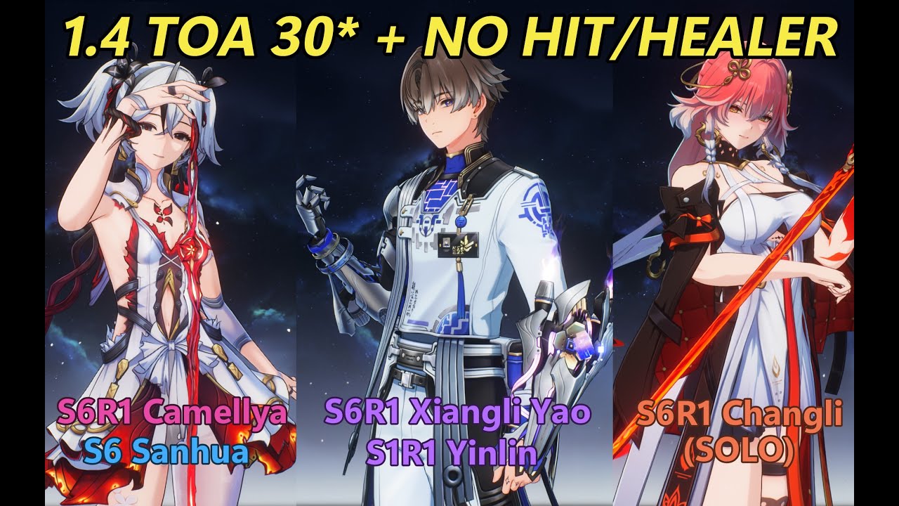 [Wuthering Waves] 1.4 TOA 30* | NO HIT & NO HEALER | S6R1 Camellya S6R1 Xiangli Yao S6R1 Changli