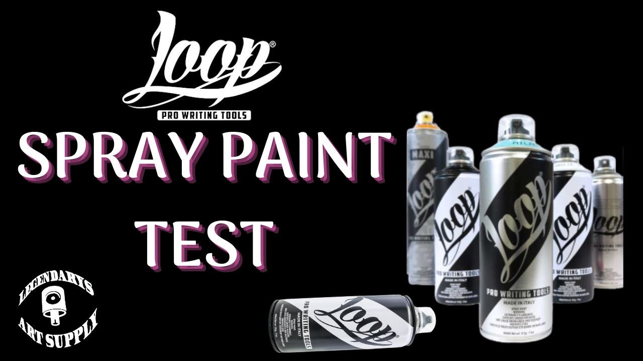 Loop colors spray paint test video