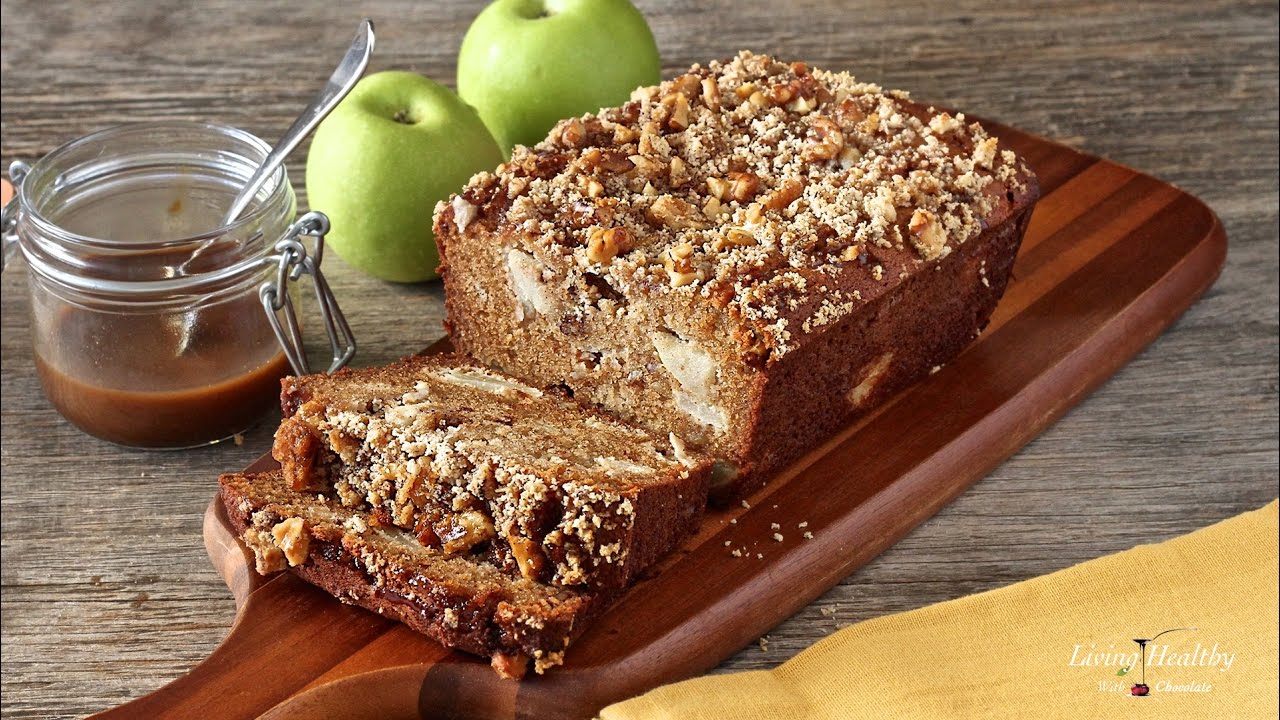 Warm Caramel Apple Pie Bread (Paleo, Gluten-free, Grain-free, Dairy-free)