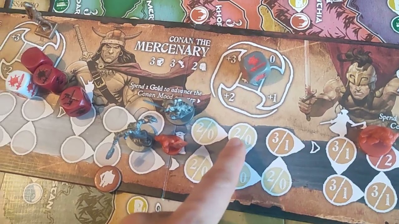AGE OF CONAN BOARDGAME EXPANSION Adventures in Hyboria game rule gameplay review