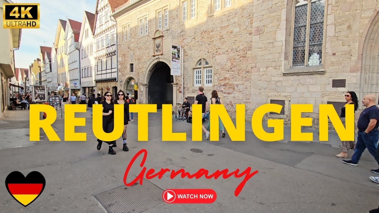 Reutlingen Walking Tour [4K] Germany