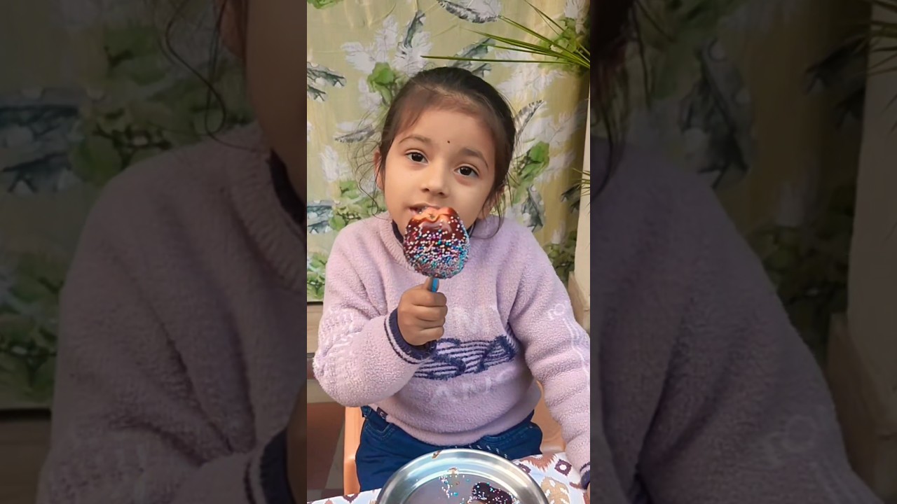 How to make apple 🍎 lolypop 🍭 