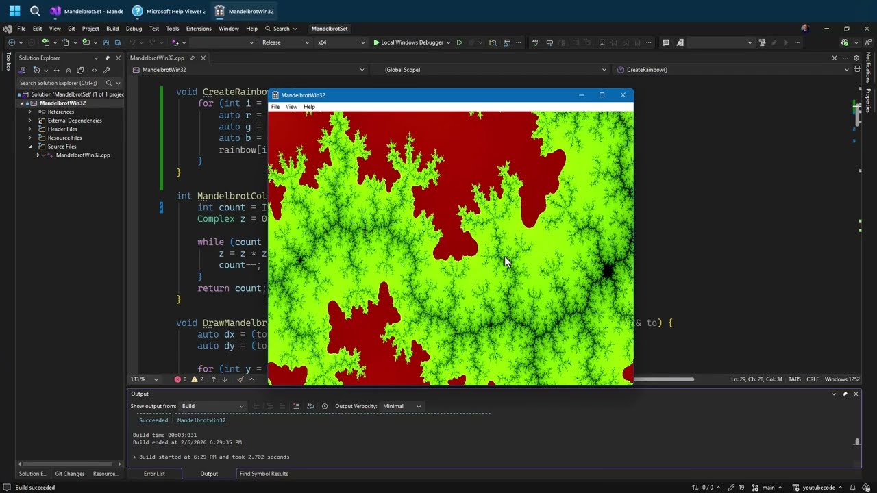 Programming the Mandelbrot Set with Win32 (Part 3) - Let's have some colors!