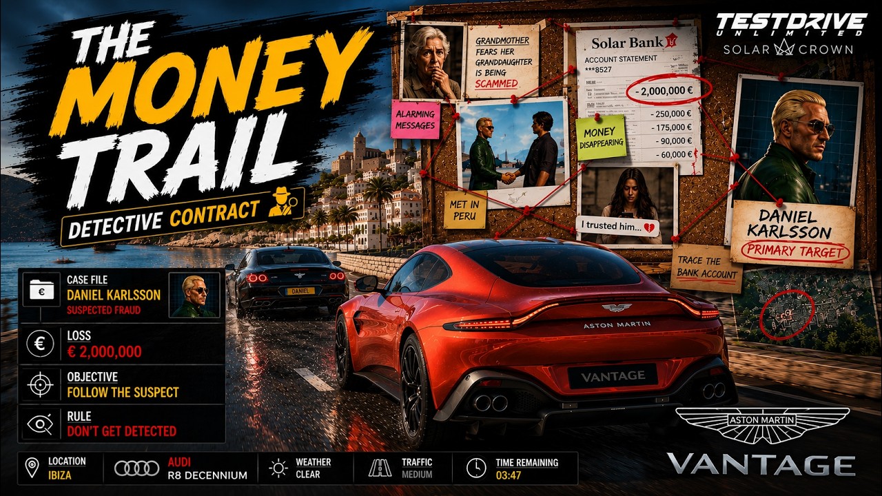 The Money Trail 💰 Aston Martin Vantage | Test Drive Unlimited Solar Crown