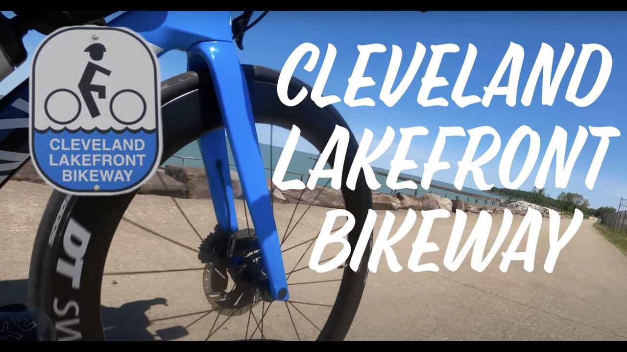 Cleveland Lakefront Bikeway Ohio Bike Trail from Eastern Start Point to Downtown Rock N Roll HOF