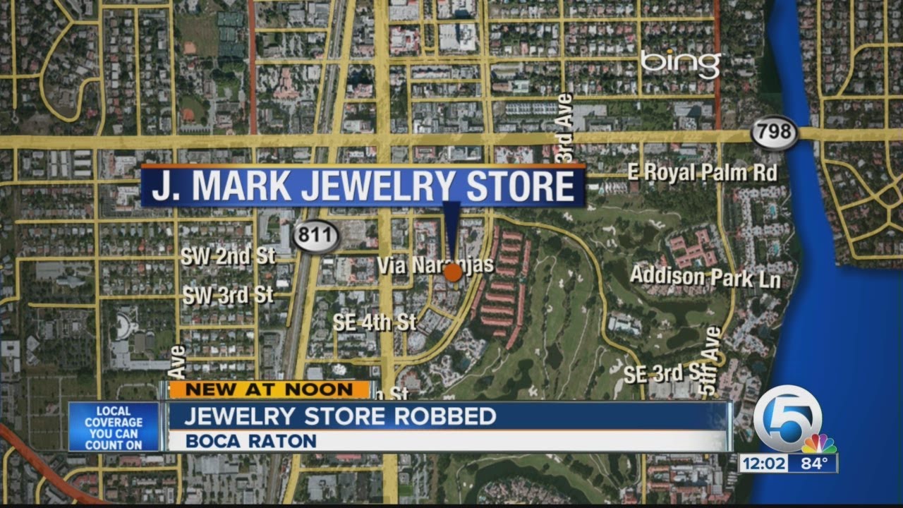 Boca Raton jewelry store robbed by armed gunman