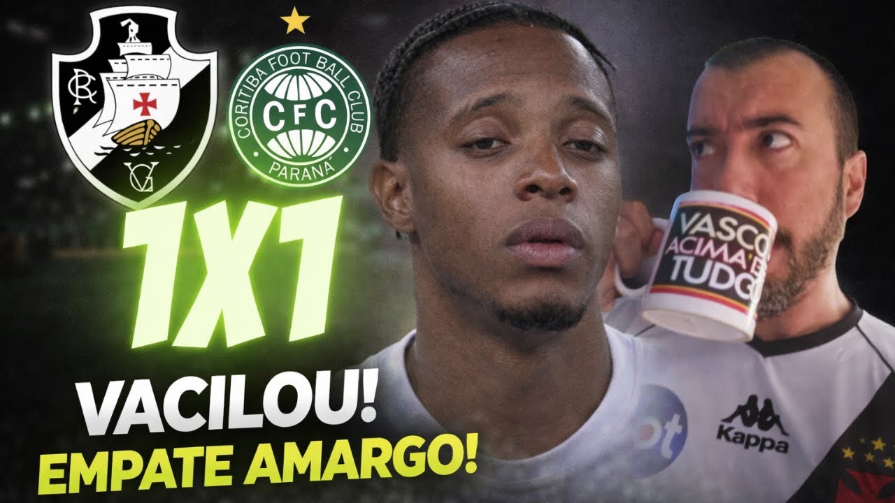 VASCO 1 X 1 CORITIBA 😅 VTNC&Uacute; 👀👌LIVE DA DEMOCRACIA